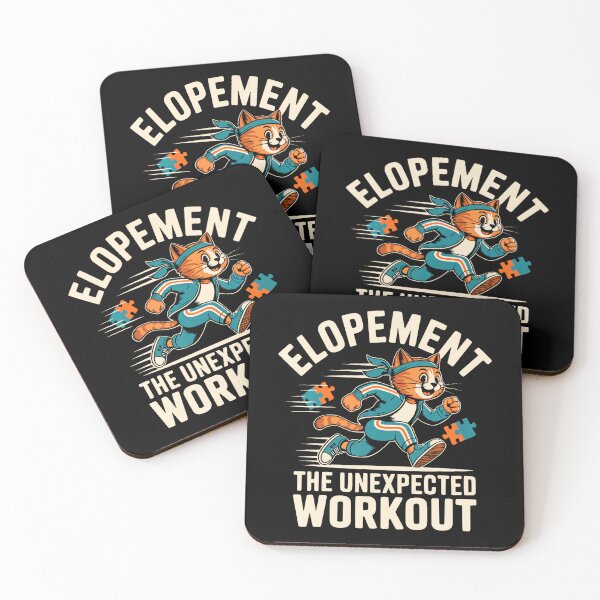 Item preview, Elopement The Unexpected Workout Funny Autism Elopement Cat designed and sold by Anime-Nomad.