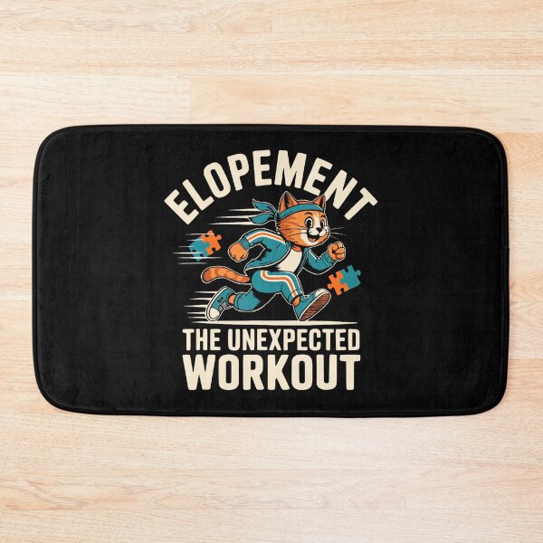 Item preview, Elopement The Unexpected Workout Funny Autism Elopement Cat designed and sold by Anime-Nomad.