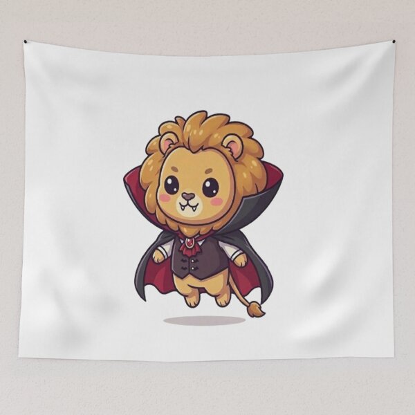 Item preview, Kawaii Vampire Lion Dracula designed and sold by Ella_Sketch.