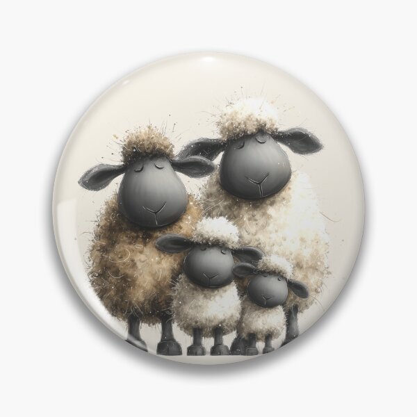Item preview, Gorgeous Valais Sheep ' Sleepy Sheep ’ BY SHiRLeY MacARTHuR designed and sold by Shirley MacArthur Art.