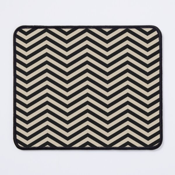 Item preview, Black And Sand Chevron Zigzag Pattern designed and sold by pattern-archive.