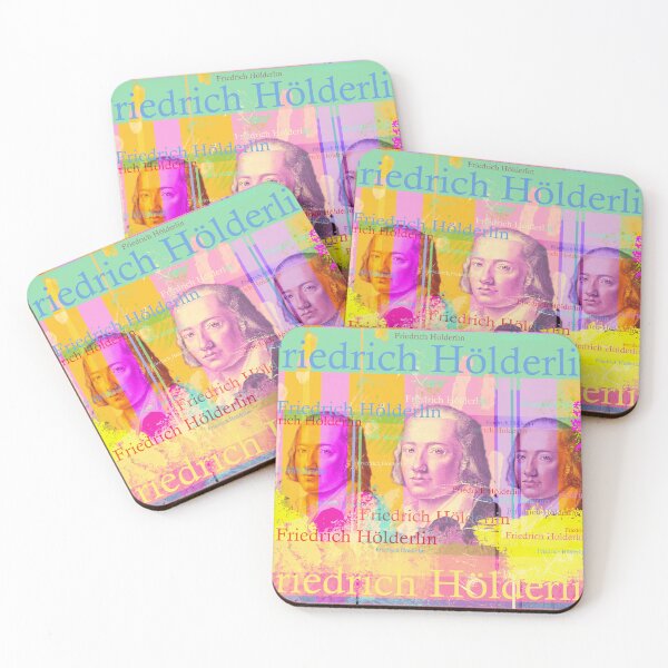 Item preview, Friedrich Hölderlin Portrait Pop Art Collage designed and sold by Mauswohn.