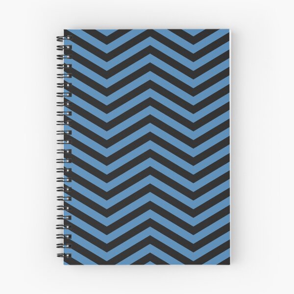 Item preview, Black And Steel Blue Chevron Zigzag Pattern designed and sold by pattern-archive.