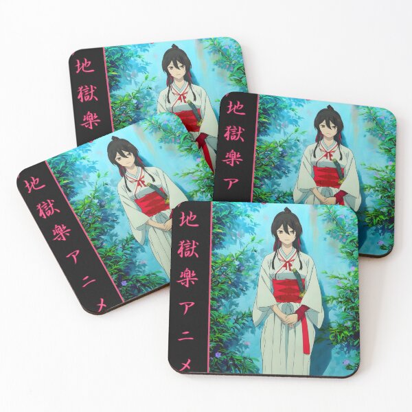 Item preview, Serene Anime Woman in White Kimono with Floral Background designed and sold by vistalyn.