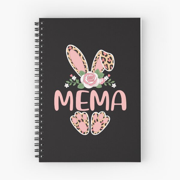 Item preview, Mema Easter Bunny Leopard Floral Cute Grandma Easter Design designed and sold by kiralynstration.