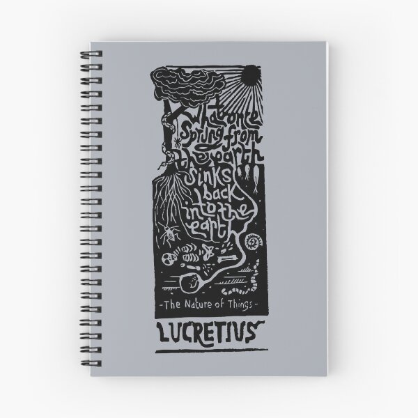 Item preview, Lucretius, Nature of Things, Back into the Earth Linocut designed and sold by louweasely.