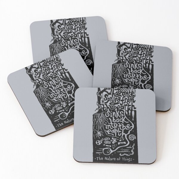 Item preview, Lucretius, Nature of Things, Back into the Earth Linocut designed and sold by louweasely.