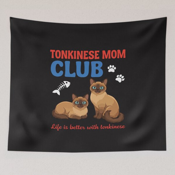 Item preview, Tonkinese Cat Mom Club Life Is Better With Tonkinese Cute Cat Lover Design designed and sold by kiralynstration.