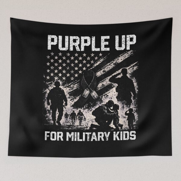 Item preview, Purple Up Military Kids Month Of Military Child Army designed and sold by Anime-Nomad.