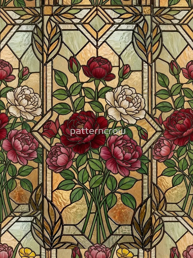 Thumbnail 5 of 5, iPhone Case, Stained glass Roses designed and sold by patterncrow.