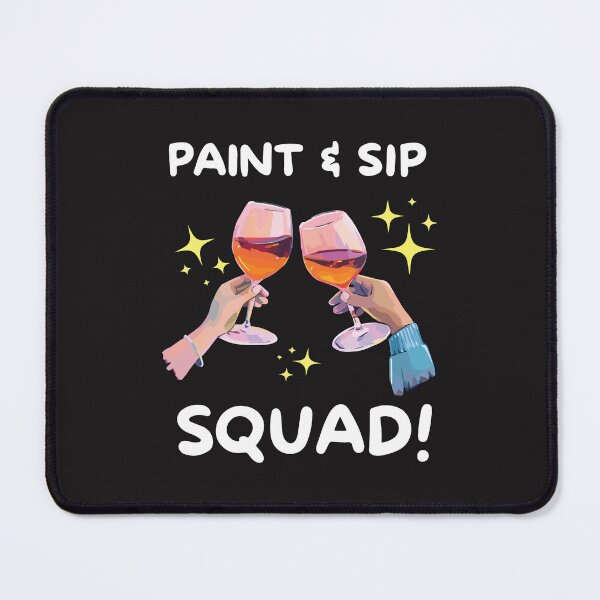 Item preview, Paint and Sip Squad Funny Wine Party Girls Night Design designed and sold by kiralynstration.