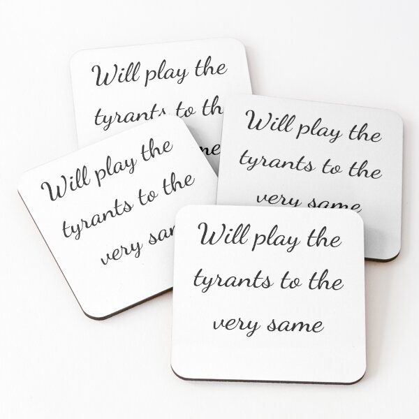 Item preview, "Will play the tyrants to the very same" - handwriting black designed and sold by ariksworld.