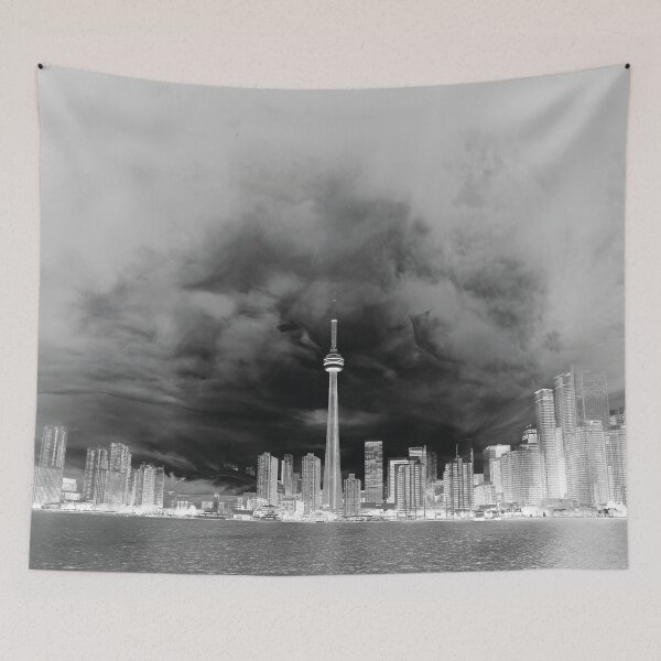 Item preview, Toronto Skyline CN Tower Black White Infrared designed and sold by Mauswohn.