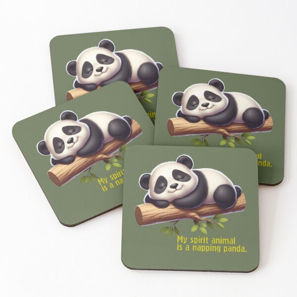Item preview, My Spirit Animal is a Napping Panda Cute Illustration designed and sold by Valeriia_Isaieva.