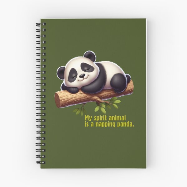 Item preview, My Spirit Animal is a Napping Panda Cute Illustration designed and sold by Valeriia_Isaieva.