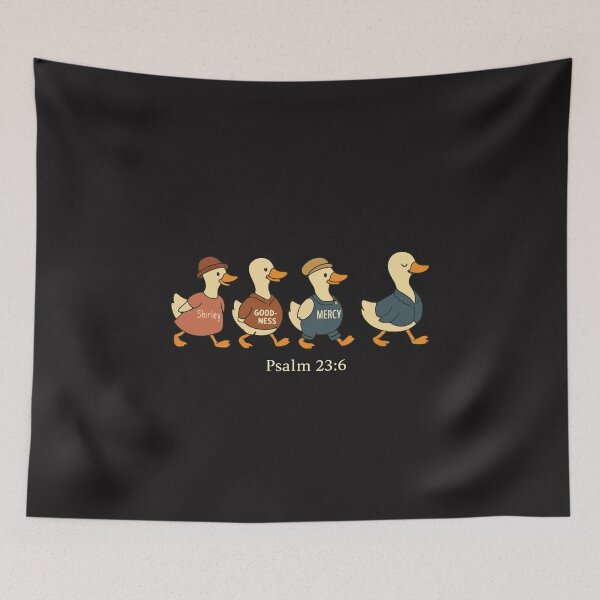 Item preview, Surely Goodness and Mercy Psalm 23:6 Goose Christian Faith Design designed and sold by kiralynstration.