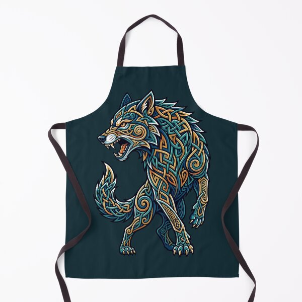 Item preview, Celtic Wolf Fenrir Knotwork Viking Spirit Animal designed and sold by SolaoLab.