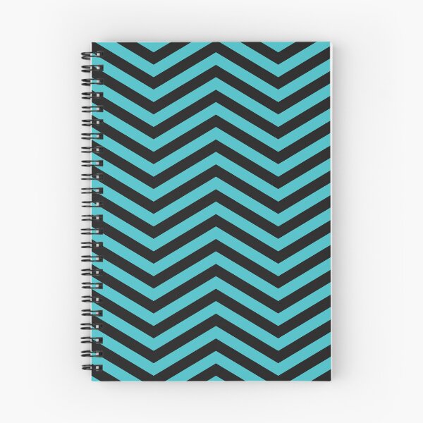 Item preview, Black And Turquoise Chevron Zigzag Pattern designed and sold by pattern-archive.