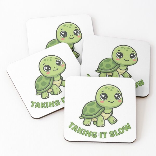 Item preview, Taking It Slow Cute Turtle Cartoon Funny Relaxing Animal Design designed and sold by SarcasmThreads.