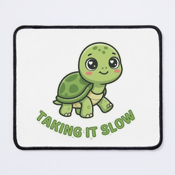 Item preview, Taking It Slow Cute Turtle Cartoon Funny Relaxing Animal Design designed and sold by SarcasmThreads.