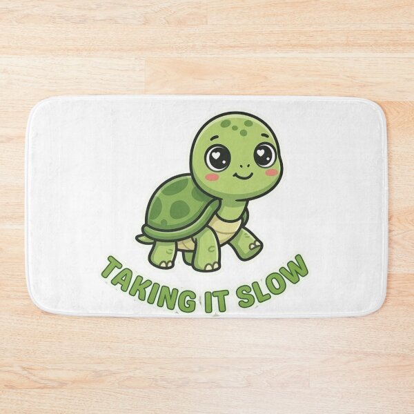 Item preview, Taking It Slow Cute Turtle Cartoon Funny Relaxing Animal Design designed and sold by SarcasmThreads.