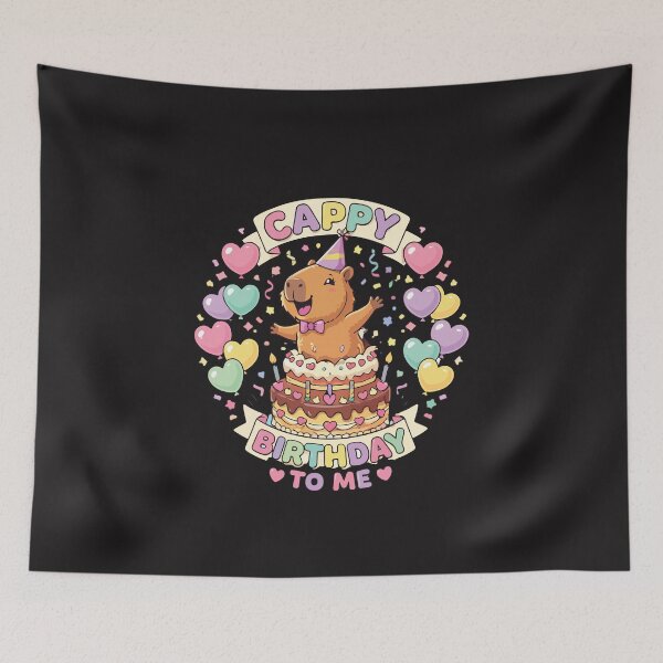 Item preview, Capybara Birthday Kawaii Girl Cute Cappy Birthday To Me Design designed and sold by kiralynstration.
