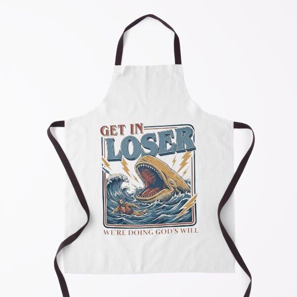 Item preview, Get In Loser Were Doing God’s Will, Jonah And The Whale, Funny Faith designed and sold by ThatTheoHall.
