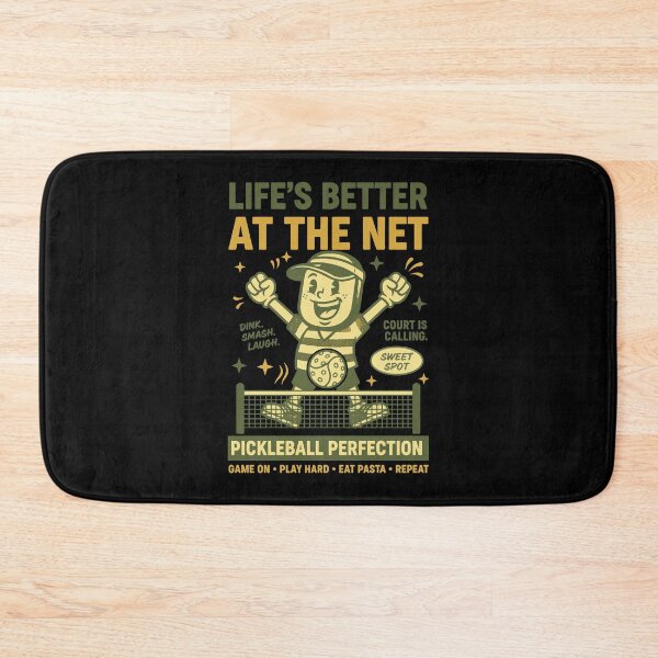 Item preview, Pickleball Lifes Better At The Net Funny Player designed and sold by LuminOrb.