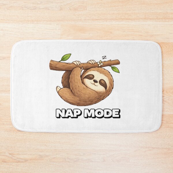 Item preview, Nap Mode Sloth Funny Cartoon designed and sold by LazyMoodStudio.