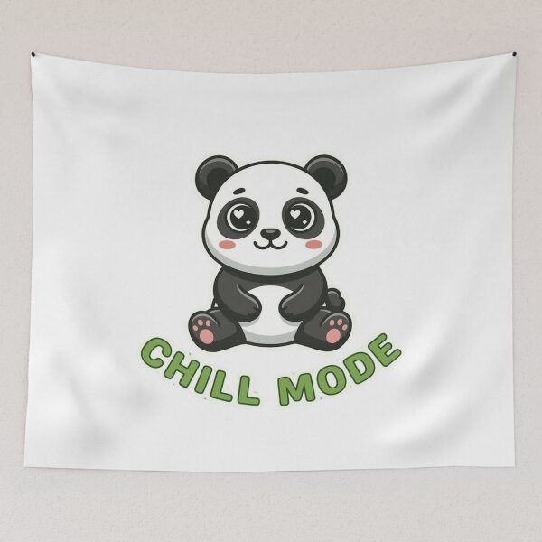 Item preview, Chill Mode Cute Panda Cartoon Funny Relaxing Animal Design designed and sold by SarcasmThreads.