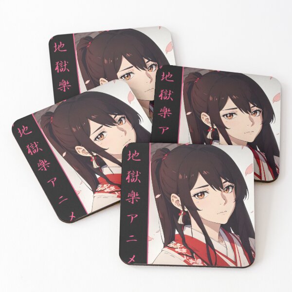 Item preview, Serene Anime Woman in White Kimono with Floral Background designed and sold by vistalyn.