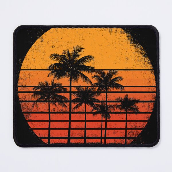 Item preview, Retro Sunset Palm Trees Vintage Aesthetic – 80s Tropical Summer Beach Vaporwave Design designed and sold by Money Magnet Studio.