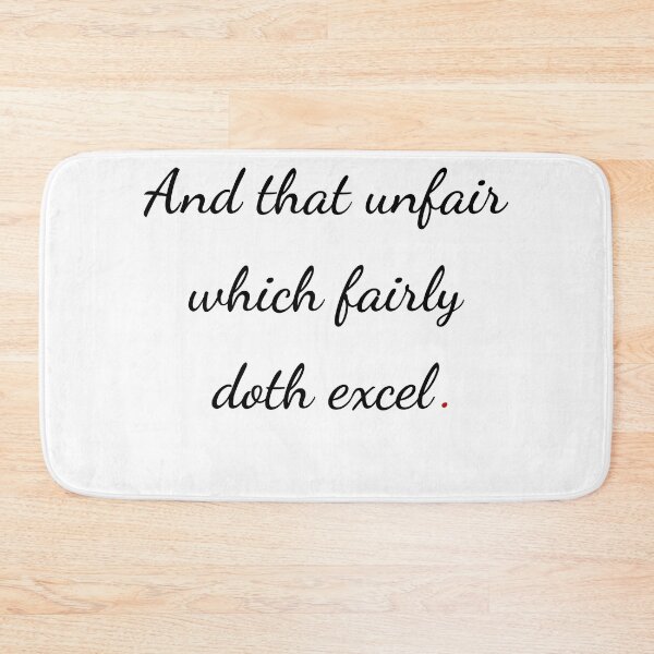 Item preview, "And that unfair which fairly doth excel" - handwriting black designed and sold by ariksworld.
