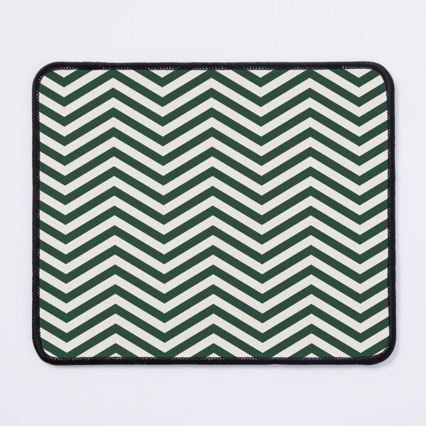 Item preview, Green And Cream Chevron Zigzag Pattern designed and sold by pattern-archive.