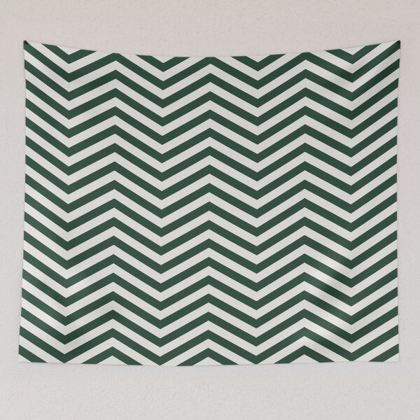 Item preview, Green And Cream Chevron Zigzag Pattern designed and sold by pattern-archive.