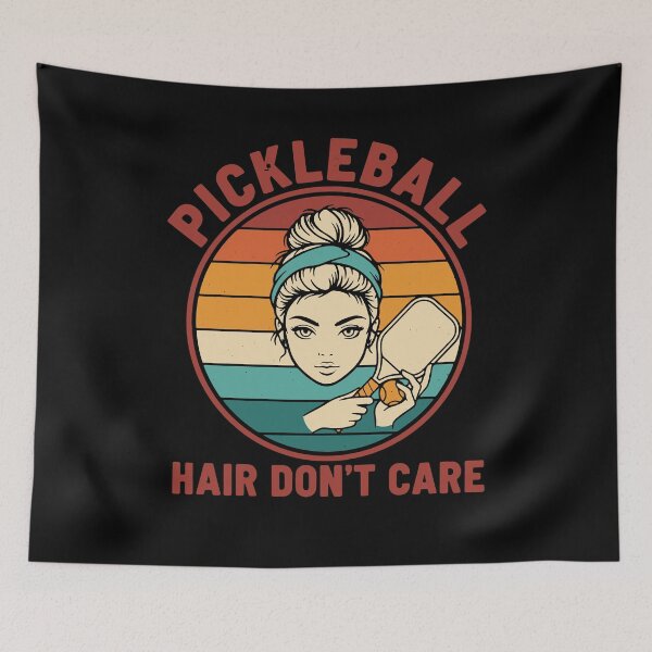 Item preview, Pickleball Hair Dont Care Funny Player Love designed and sold by LuminOrb.