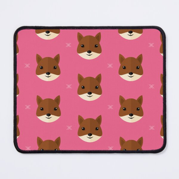Item preview, Squirrel heads on pink designed and sold by reneesillus.
