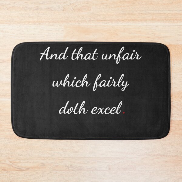 Item preview, "And that unfair which fairly doth excel" - handwriting white designed and sold by ariksworld.