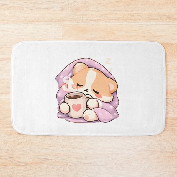 Item preview, Cute Sleeping Corgi with Hot Cocoa designed and sold by Trendora90.