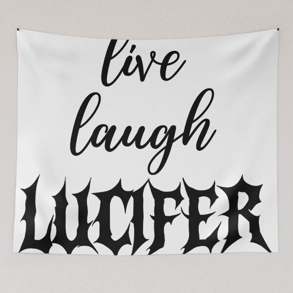 Item preview, Live Laugh Lucifer Black designed and sold by alm0st-aliv3.