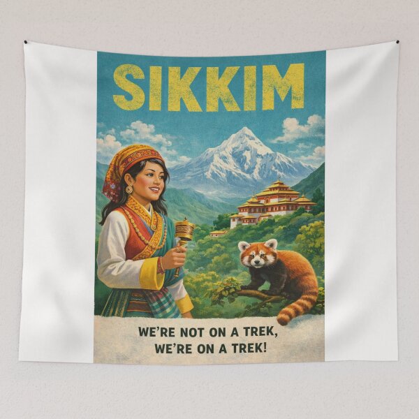 Item preview, Kanchenjunga Landscape and Pemayangtse Monastery Culture of Sikkim designed and sold by Places On Earth.