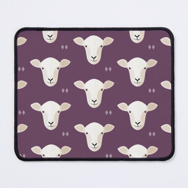 Item preview, Sheep heads on purple designed and sold by reneesillus.