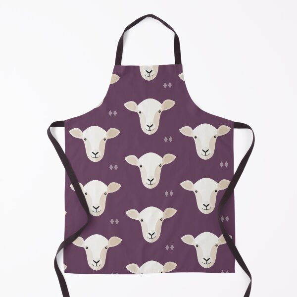 Item preview, Sheep heads on purple designed and sold by reneesillus.