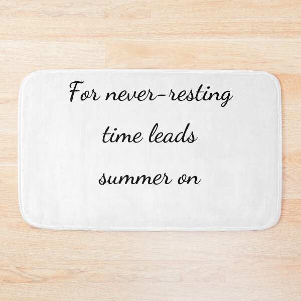 Item preview, "For never-resting time leads summer on" - handwriting black designed and sold by ariksworld.