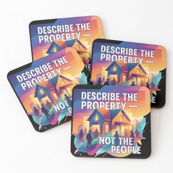 Item preview, Fair Housing Describe the Property Not the People Fair Housing Design, Real Estate Ethics Poster, Housing Equality Message designed and sold by Uglyandcute.