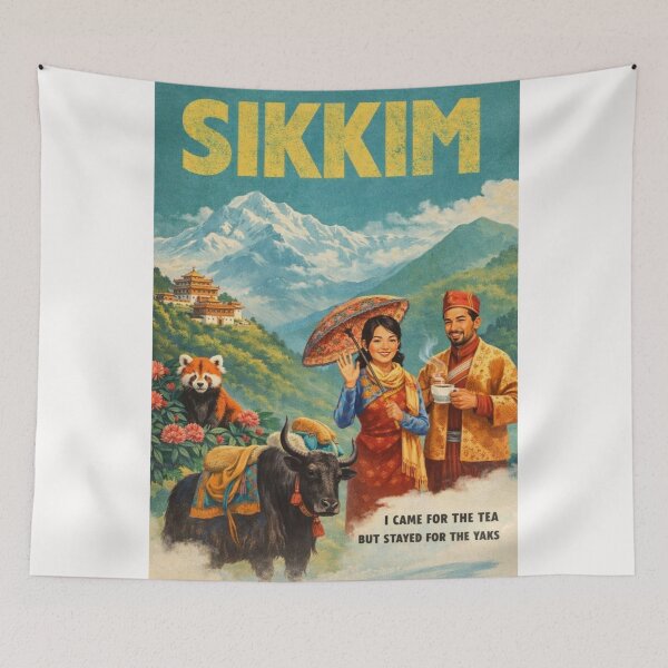 Item preview, Yak Valleys and Red Panda Wilderness Culture of Sikkim Himalaya designed and sold by Places On Earth.