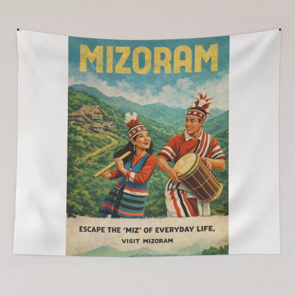 Item preview, Mizo Cultural Hills and Aizawl Highlands of Mizoram designed and sold by Places On Earth.