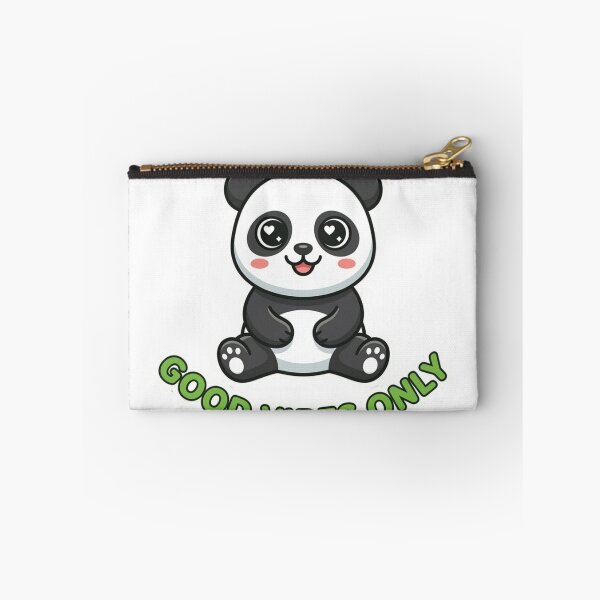 Item preview, Good Vibes Only Cute Panda Cartoon designed and sold by SarcasmThreads.