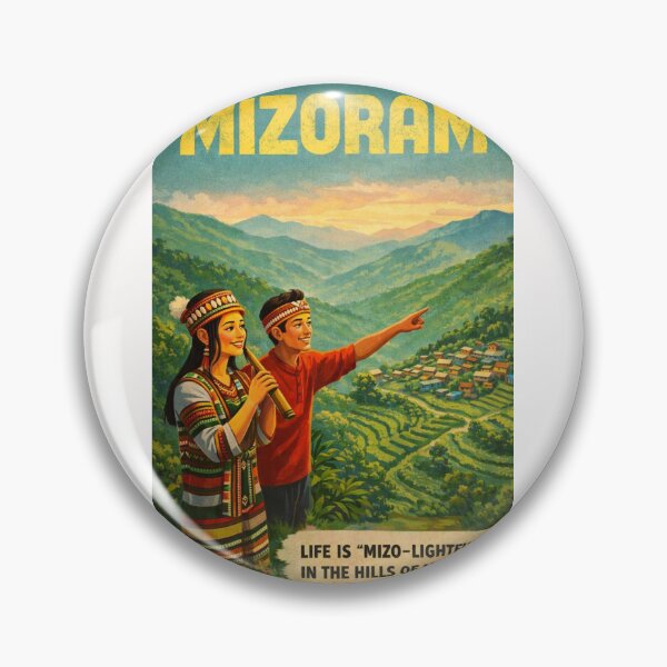 Item preview, Phawngpui and Aizawl Valley Highlands of Mizoram designed and sold by Places On Earth.