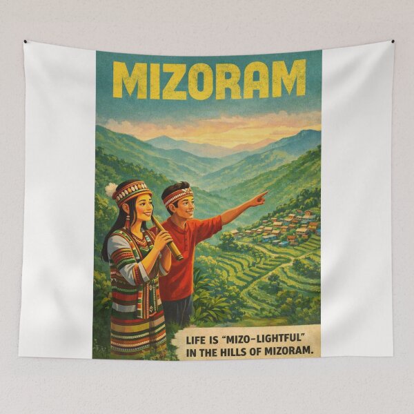 Item preview, Phawngpui and Aizawl Valley Highlands of Mizoram designed and sold by Places On Earth.